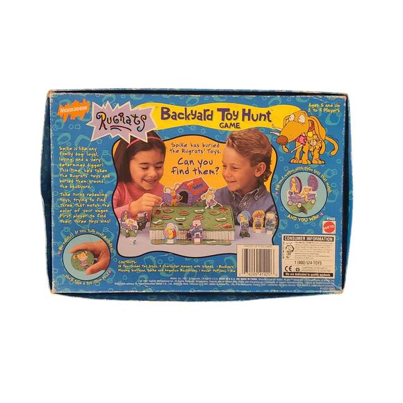 Nickelodeon Rugrats Backyard Toy Hunt Board Game 41420 Mattel 1997 Complete Set - Picture 6 of 6